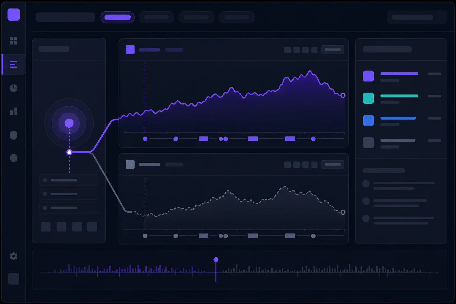 TEMIRIN branded product mockup for Paper-Order Mark-to-Market vs the Trigger-Price Reference, showing shared trigger-price marker, actual position timeline, trigger-price reference method timeline, divergence reason car…