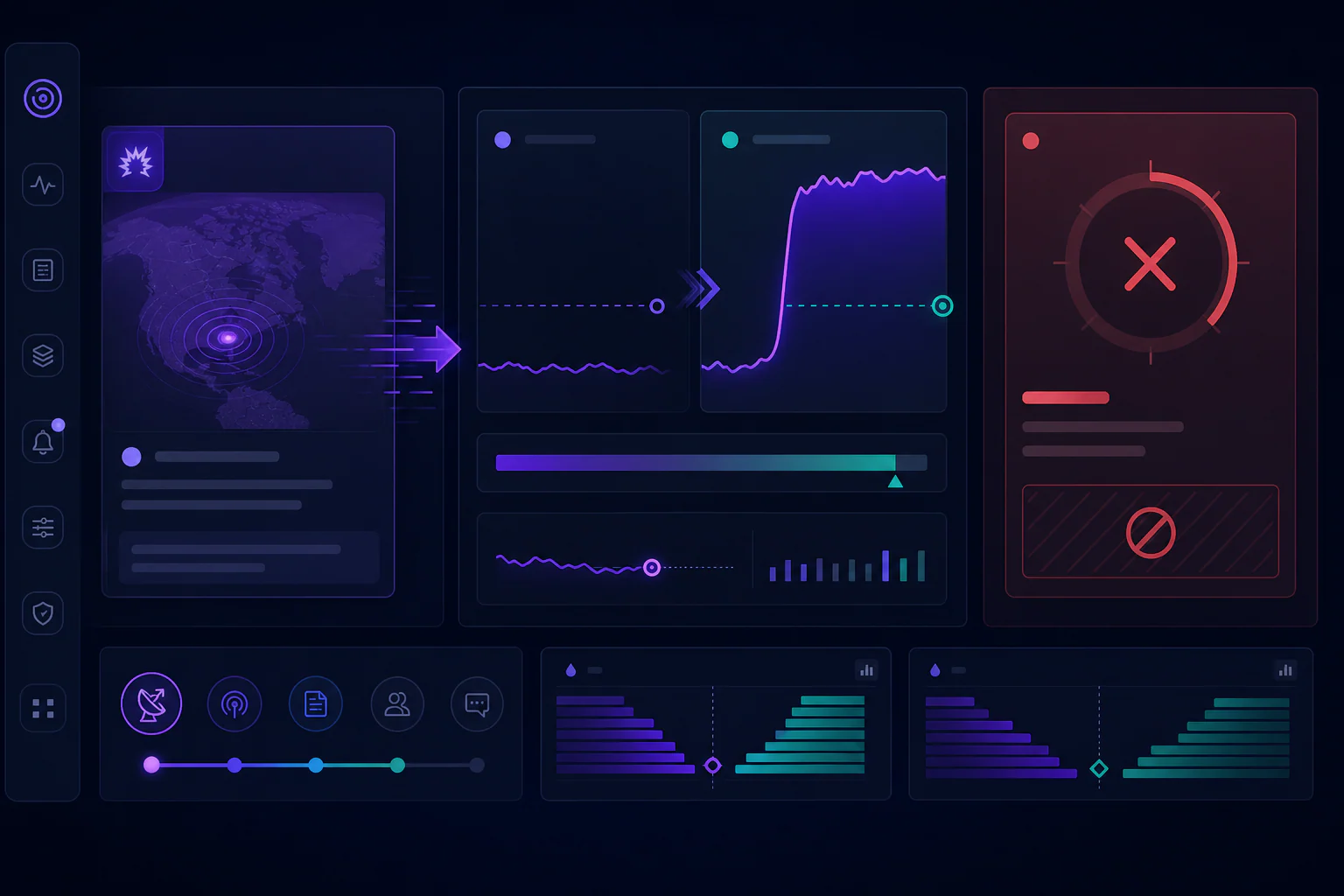 TEMIRIN alert mockup showing a news trigger and a market price that has materially repriced