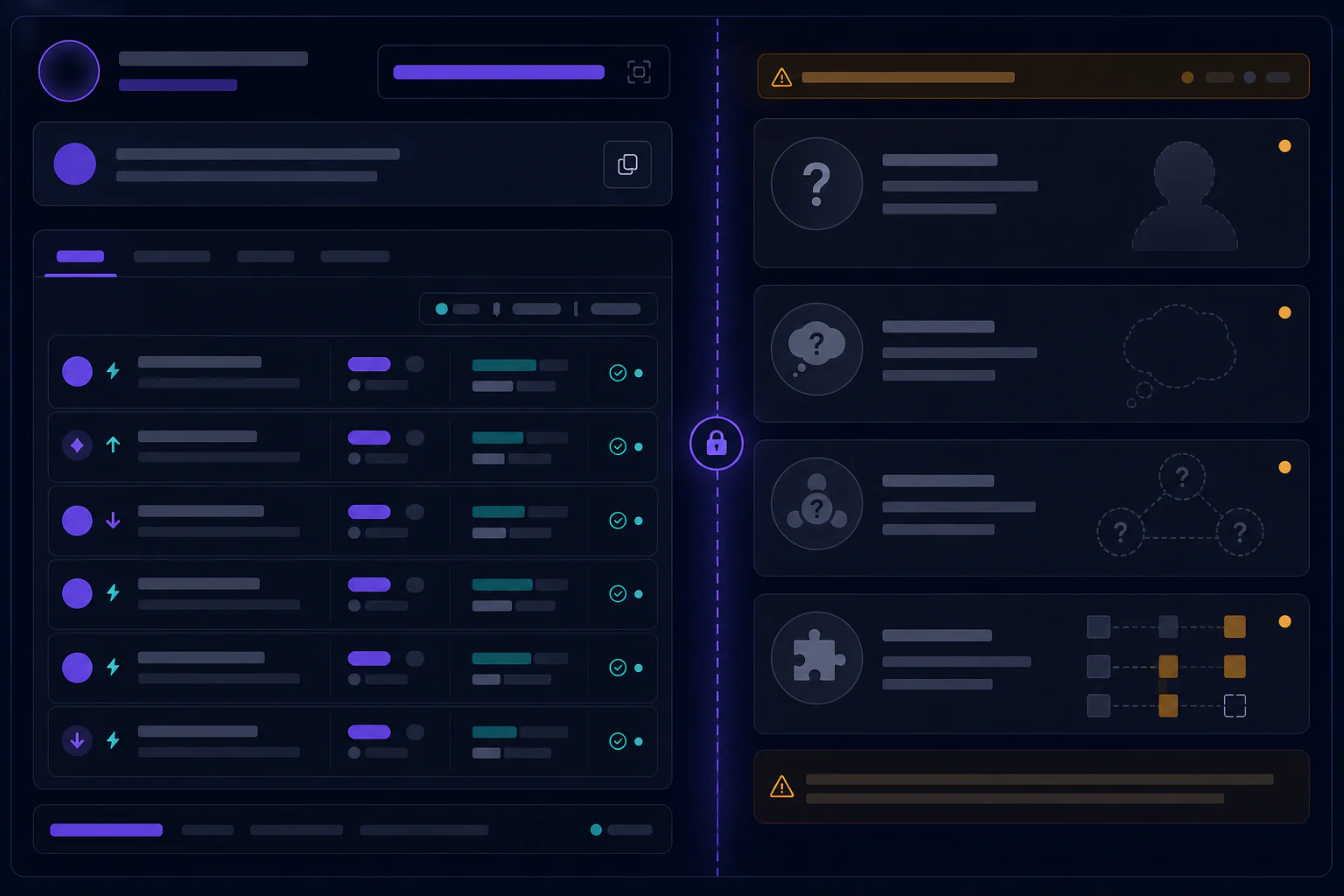 TEMIRIN public-wallet tracker mockup separating observable positions from unknown identity and intent