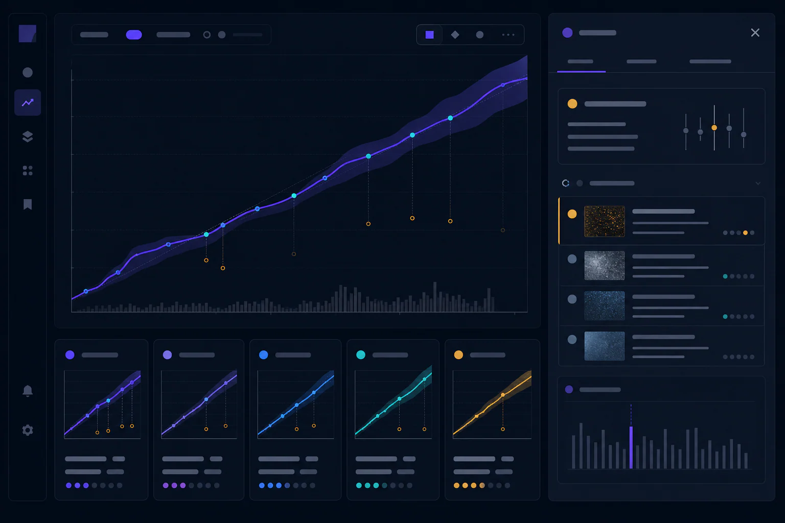 TEMIRIN confidence-calibration mockup with reliability bands, resolved cohorts, and evidence drill-down