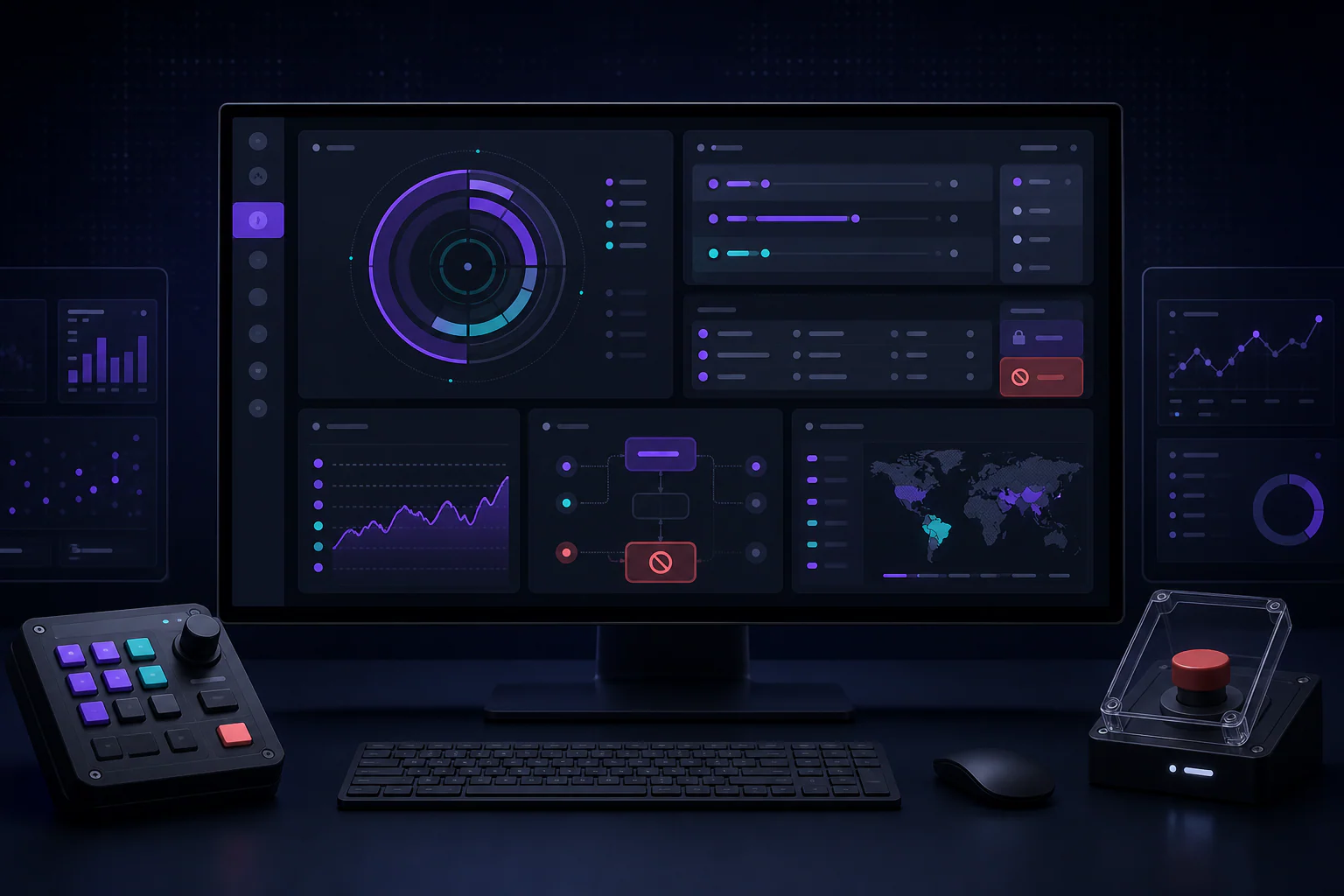 TEMIRIN branded product mockup for Why Prediction-Market Traders Need Risk Controls Before Paper Orders, showing configured input record, canonical evidence, watchlist market ID, price context.